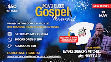 Imagen principal de UNDI DI BLOOD: Evg. Gregory Mitchell Gospel Concert
