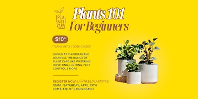 Plants 101 For Beginners primary image