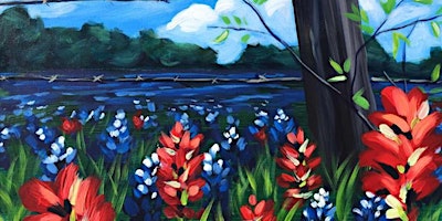 Texas Flowers - Paint and Sip by Classpop!™ primary image