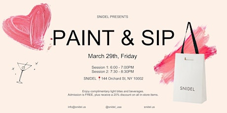 Paint & Sip with SNIDEL