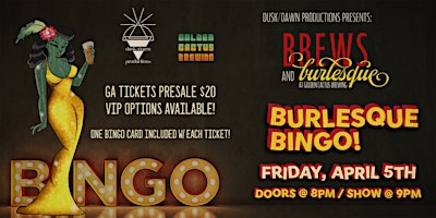 Image principale de Brews & Burlesque: Burlesque Bingo!