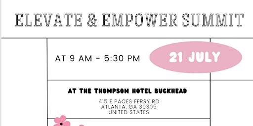 Elevate + Empower Summit primary image