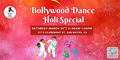Primaire afbeelding van Bollywood Dance Holi Special Event!