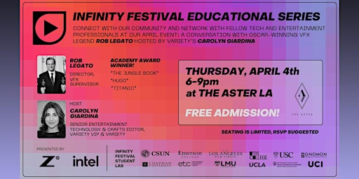Imagen principal de Infinity Festival Educational Series hosted by The Aster