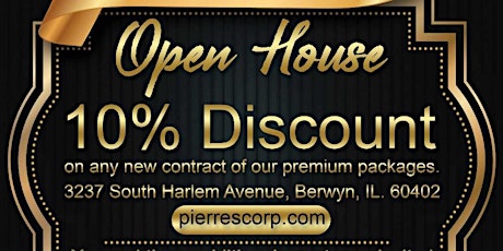 PIERRE'S BANQUET OPEN HOUSE APRIL 7th, 2024  BERWYN IL