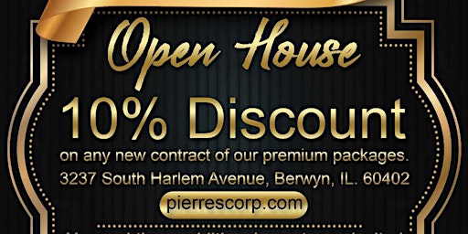 PIERRE'S BANQUET OPEN HOUSE APRIL 7th, 2024  BERWYN IL primary image