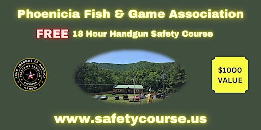 Image principale de FREE 18 Hour New York State Handgun Safety/Permit Course (100% FREE)