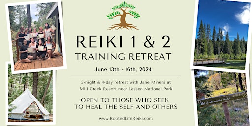 Reiki Level 1 & 2 Training Retreat primary image