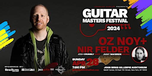 Imagem principal do evento Guitar Masters Festival: Oz Noy & Nir Felder