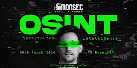 MonSec Wednesday Homebrew: Intro to OSINT (Open Source Intelligence) primary image