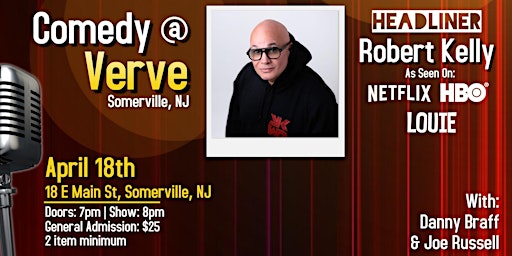 Imagen principal de Comedy at Verve w/ Robert Kelly