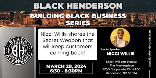 Imagem principal do evento Black Henderson Entrepreneurship Class Part 3