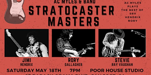Image principale de Stratocaster Masters - Stevie Ray Vaughan, Jimi Hendrix, Rory Gallagher
