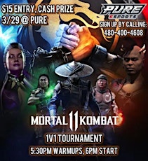 Mortal Kombat 1v1 Tournament Cash Prize March 29th  530pm warmups 6pm start