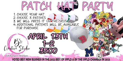 Primaire afbeelding van Patch Hat Party- Come create your own