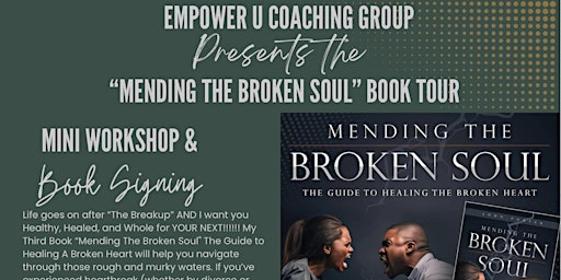 Immagine principale di Mending The Broken Soul  Workshop / Book Signing 