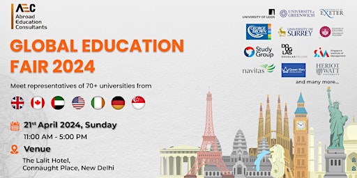 Global Education Fair April - 2024 (FREE ENTRY)  primärbild