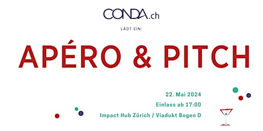 Imagem principal do evento CONDA.ch Apéro & Pitch - Mai'24