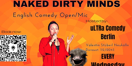 Primaire afbeelding van Naked Dirty Minds English Comedy / Open Mic