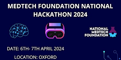 Hauptbild für National MedTech Foundation Hackathon - 2024