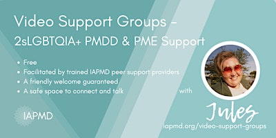 IAPMD Peer Support For PMDD/PME -Jules' Group (2sLGBTQIA+ Community) primary image