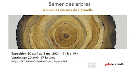 SEMER DES ARBRES - EXPOSITION DES NOUVELLES OEUVRES DE CARMELLE