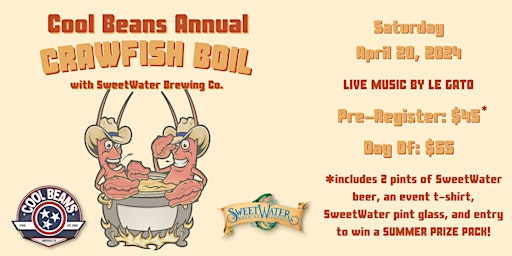 Imagem principal do evento 2024 Cool Beans Annual Crawfish Boil