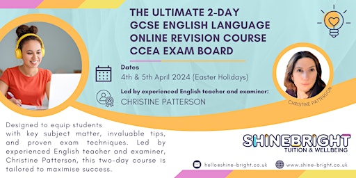 Ultimate 2-Day - GCSE English Language - Online Revision Course (CCEA) primary image