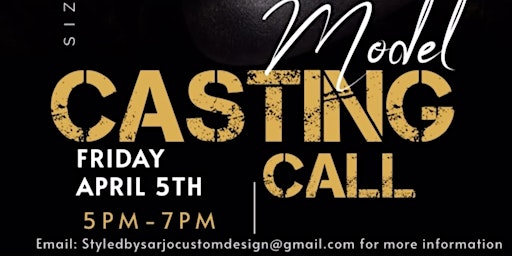 Spring Collection Model Casting Call primary image