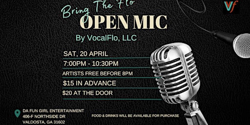 Imagen principal de VocalFlo Presents: Bring The Flo' Open Mic