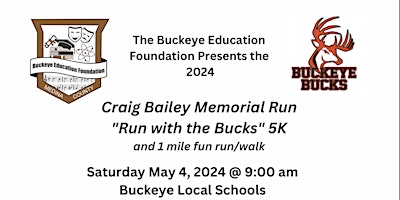 Primaire afbeelding van 2024 Craig Bailey Memorial 5k Race and 1 Mile Fun Run