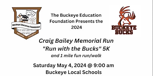 Image principale de 2024 Craig Bailey Memorial 5k Race and 1 Mile Fun Run