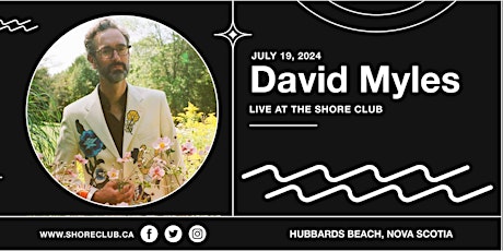 David Myles - Live at the Shore Club - Friday July 19 - $40