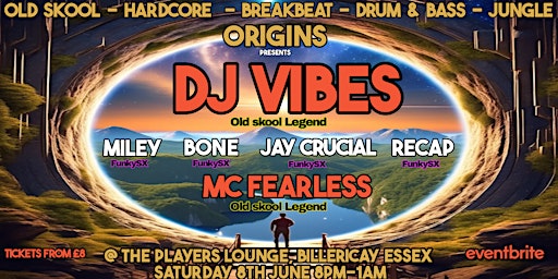 Primaire afbeelding van ORIGINS - Join us on a Journey to worlds of Drum & Bass, Rave & Old Skool!