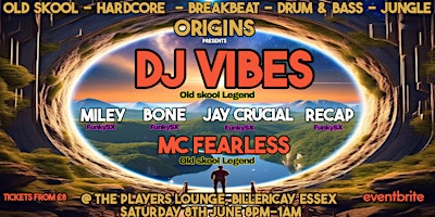 Imagem principal do evento ORIGINS - Join us on a Journey to worlds of Drum & Bass, Rave & Old Skool!