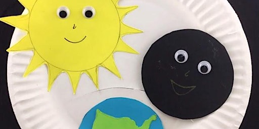 Imagem principal do evento “Sun and Moon Dance: A Solar Eclipse Craft for Curious Kids”