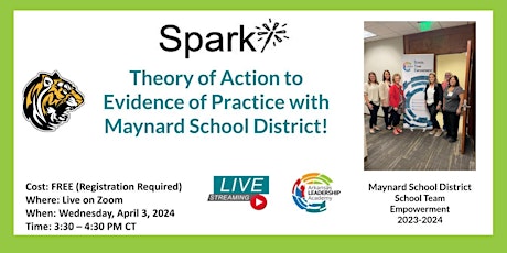 Theory of Action to Evidence of Practice with Maynard  School District