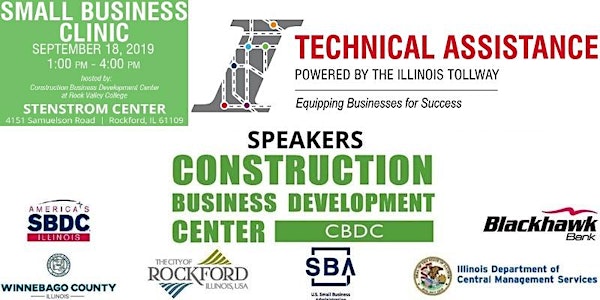 The 2019 Small Business Clinic | September 18th 1-4PM | Stenstrom Center, Rockford IL