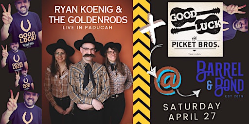 Imagem principal do evento Ryan Koenig & the Goldenrods w/ The Picket Bros.