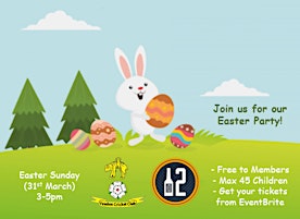 Imagem principal do evento 12th Man @YCC Kids Easter Egg Hunt & Party 2024