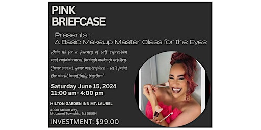 Primaire afbeelding van Pink Briefcase Presents: A Basic Makeup Master Class for the Eyes