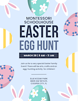 Imagem principal de Montessori Schoolhouse Easter Egg Hunt