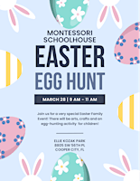 Imagen principal de Montessori Schoolhouse Easter Egg Hunt