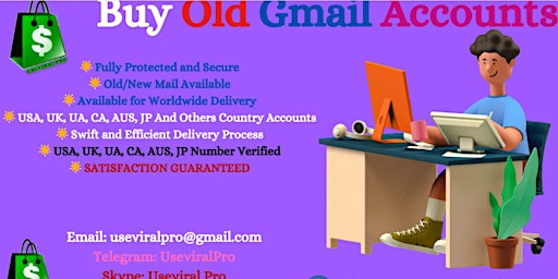 Primaire afbeelding van Best sites to Buy Gmail Accounts in Bulk (PVA, Old)