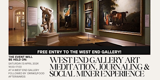 Imagem principal do evento West End Gallery Art Meditation, Journaling & Social Mixer Experience