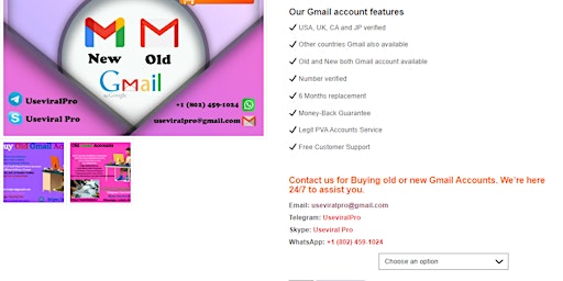 Hauptbild für 6 Best sites to Buy Gmail Accounts (PVA & Aged)