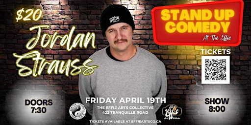 Hauptbild für Stand Up Comedy at The Effie Starring Jordan Strauss - Kamloops, BC