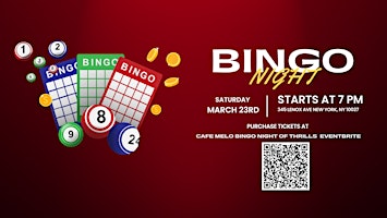 Imagen principal de Cafe Melo Bingo Night - A Night of Thrills and Cash Prizes!