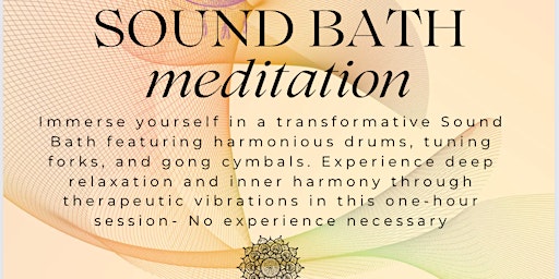 Image principale de Sound Bath Meditation