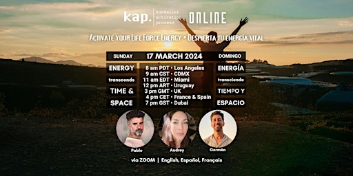 KAP Kundalini Activation Process • Online • March 17 • EN/ES/FR primary image